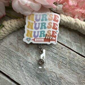 Colorful Nurse Badge Reel